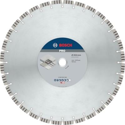 BOSCH Disque &agrave; tron&ccedil;onner diamant&eacute; Best for Concrete, 450 x 25,40 x 3,6 x 12 mm  2608602660