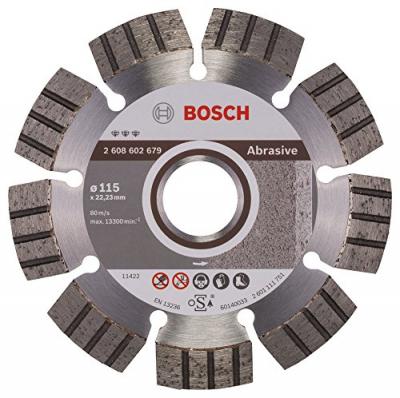 BOSCH Disque &agrave; tron&ccedil;onner diamant&eacute; Best for Abrasive, 115 x 22,23 x 2,2 x 12 mm  2608602679