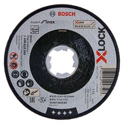 BOSCH  X-lock Expert Inox Recto 115x1.6 Mm Metal Disk Clair