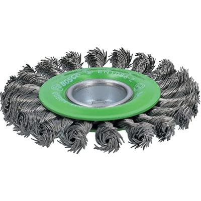 BOSCH  Brosse circulaire &agrave; fils torsad&eacute;s X-LOCK 115mm - Heavy for Inox