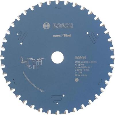 BOSCH Expert de la lame de scie circulaire pour l'acier. 190 x 20 x 2,0 mm