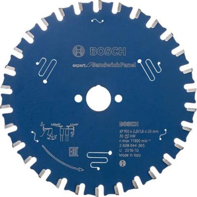 BOSCH Lame de scie circulaire ex sh h. 160x20-30. 160 x 20 mm. 30 - 