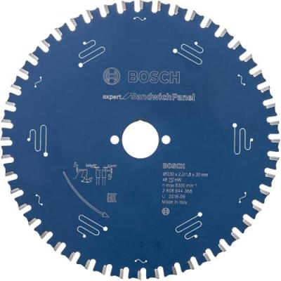 BOSCH  2608644368 Lame de scie circulaire EX SH H avec 48 dent, Bleu, 230x30mm