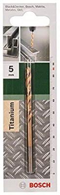 BOSCH  2609255098 Foret &agrave; M&eacute;taux Rectifi&eacute; Hss-Tin Din 338 Longueur 86 Mm Diam&egrave;tre 5 Mm