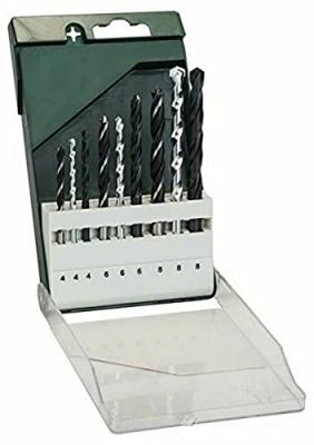BOSCH  2609255483 Forets Hss-R Pour M&eacute;tal Bois Et Pierre 9 Pi&egrave;ces