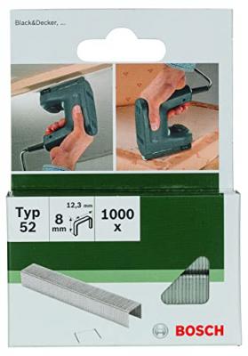 BOSCH Agrafes 52 12.3x1.25x8mm - 1000 pi&egrave;ces