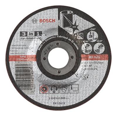BOSCH Disque de coupe 3 en 1 A 46 S BF, 115 mm, 22,23 mm, 2,5 mm 