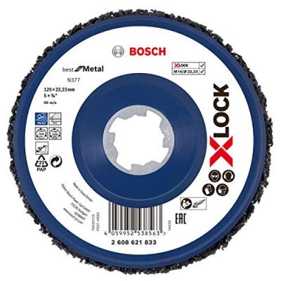 BOSCH Disque de nettoyage grossier  pour m&eacute;tal, 125 x 22,23 mm X-LOCK