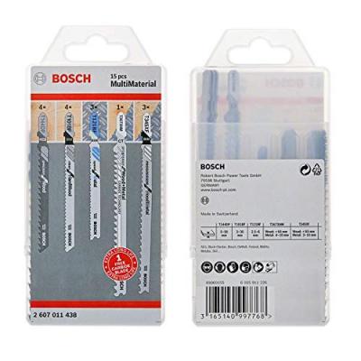 BOSCH  - Pack de 15 lames de scie sauteuse pour le bois 2607011436