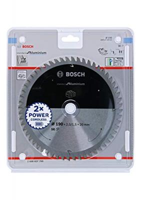 BOSCH Type de lame de scie circulaire pour l'aluminium, 190x2 / 1.5x20, 56 dents - 