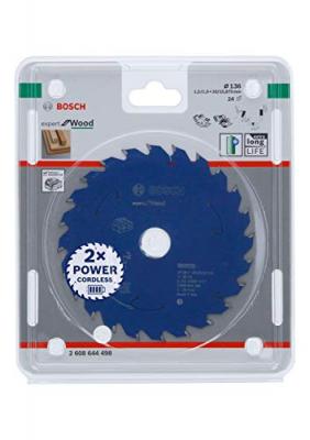 BOSCH Lame de scie circulaire ACCU Expert for Wood 136x20x1.5/1x24T