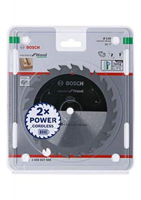 BOSCH  - Lame pro Wood cordless pour scies circulaires 140 x 1,5 x 10 mm - 2608837669