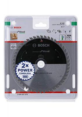 BOSCH  - Lame de scie circulaire standard pour bois, 160x1.5 / 1x20, 48 dents