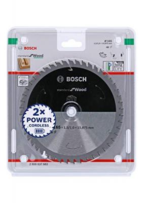 BOSCH  - Lame de scie circulaire Standard pour bois, 165x1.5/1x15.875, 48 dents