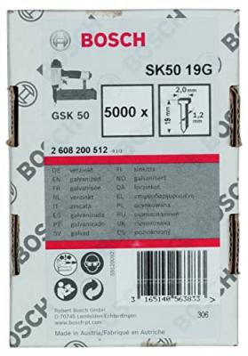 BOSCH  Accessories Pointe &agrave; T&ecirc;te Frais&eacute;e, Grey, SK50 19G 1,2 mm, 19 mm