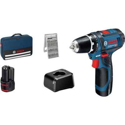 BOSCH  Professional Gsr 12v-15 Electric Screwdriver Kit Bleu