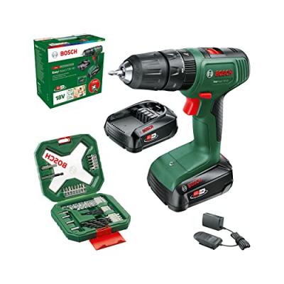 BOSCH Perceuse visseuse &agrave; percussion  EasyImpact 18V-40 2x2.0AH + Coffret X-Line 34 pi&egrave;ces