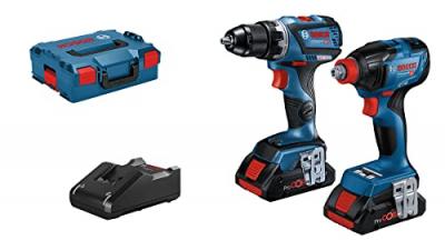 BOSCH  Gdx 18v-210 C+gsr 18v-60 C+2xpc4.0ah+l-b Impact Driver Argent&eacute;
