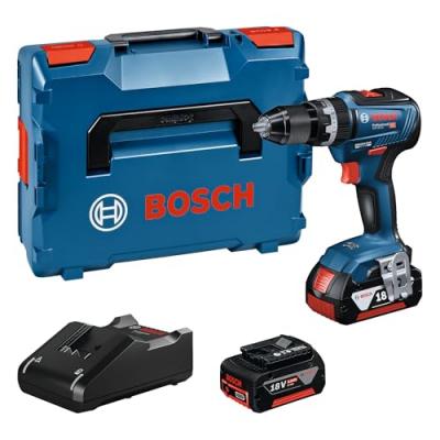 BOSCH  - Perceuse visseuse &agrave; percussion gsb 18V-55 2x4,0Ah - 06019H5300