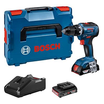 BOSCH PROFESSIONAL Bosch GSR 18V-55 18V LI-ion Battery Vis Drill Set (2x2.0h) dans L-Boxx
