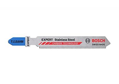 BOSCH Lot de 3 Lames de Scie Sauteuse 83 mm Carbure - T118 AHM Special Inox