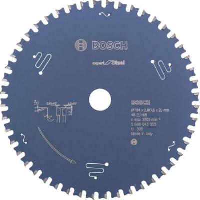 BOSCH Lame pour scie circulaire Expert for Steel 184x20x2/1.6x48 T