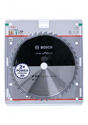 BOSCH  Lame de scie circulaire Standard for Wood pour scies sans fil 305x2.2/1.6x30, T40 - 2608837741