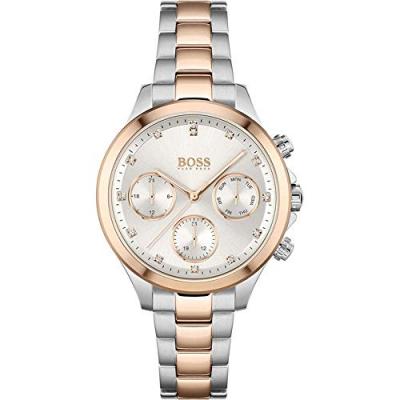 HUGO BOSS Montre Femme  Hera 1502564 acier bi-ton argent / or rose