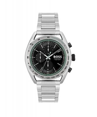 HUGO BOSS Montre Homme Center Court Noir 1514023 Gris BOSS