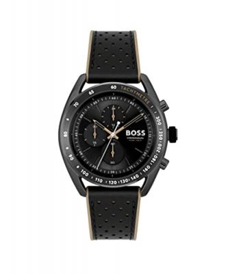 HUGO BOSS BOSS pour homme. Montre analogique avec bracelet en cuir Center Court
