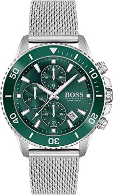 BOSS Montre Homme Admiral Vert 1513905 Gris 