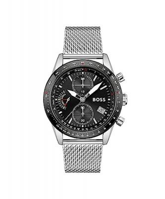 BOSS Hugo  - Montre Hommes - Quartz Chronographe - Bracelet Acier inoxydable Argent - 1513886