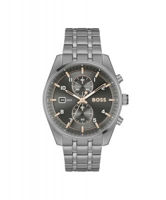 BOSS Montre Homme  Skytraveller - 1514153 Bracelet Acier Gris