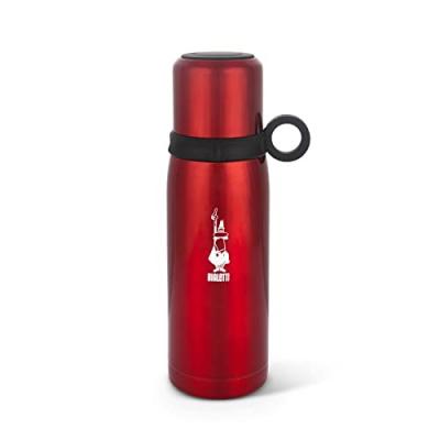 BIALETTI Bouteille isotherme rouge 46 cl avec gobelet
