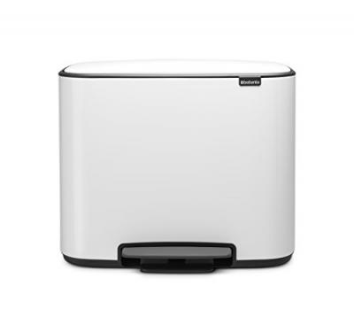 BRABANTIA  - 121388 - Poubelle Bo Pedal Bin, 36 litres, Blanc
