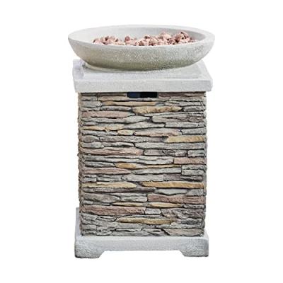 TEAMSON HOME Bras&eacute;ro De Jardin Avec Gaz Chauffage, , Brun