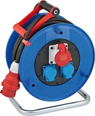 BRENNENSTUHL  Garant enrouleur de c&acirc;ble 2x schuko 1x triphas&eacute; 16A 20 m