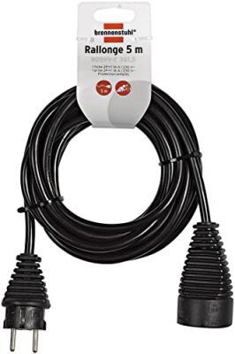 Brennenstuhl Rallonge 5m de c&acirc;ble (utilisation en int&eacute;rieur)