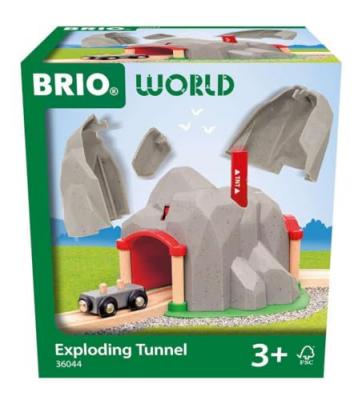 BRIO&reg; WORLD Tunnel avec fonction d'explosion 