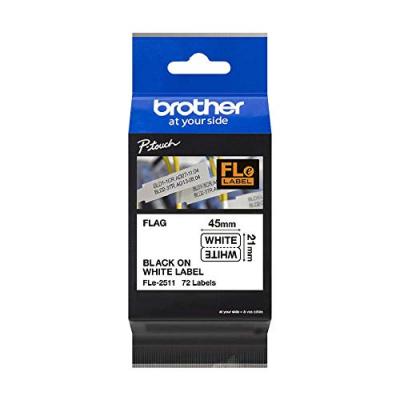 BROTHER  Etiquettes Noir sur blanc Original FLe-2511