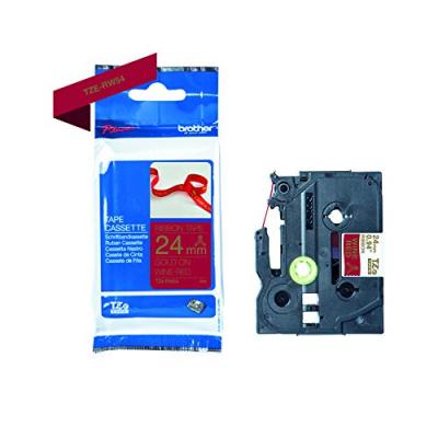 BROTHER Ruban  - tzerw54 - 24mm or sur bordeau - qt 1 BRO4977766801928