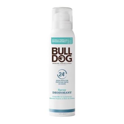 BULLDOG D&eacute;odorant Spray Blue pour Homme &agrave; la Menthe Fra&icirc;che et au bois de C&egrave;dre