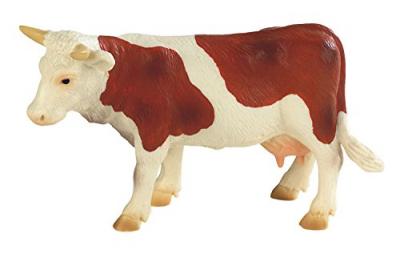 BULLYLAND  - B62610 - Figurine Vache Marron Blanche Fanny - 13 cm