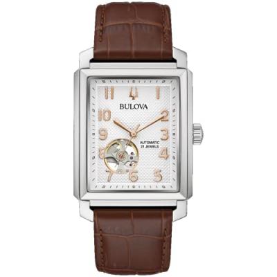 BULOVA  Montre Marron Analogique Hommes Sutton Automatic 96a268