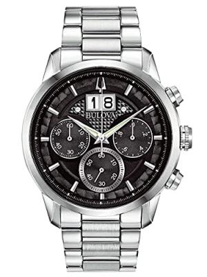 BULOVA  Hommes Analogique Quartz Montre avec Bracelet en Acier Inoxydable 96B319