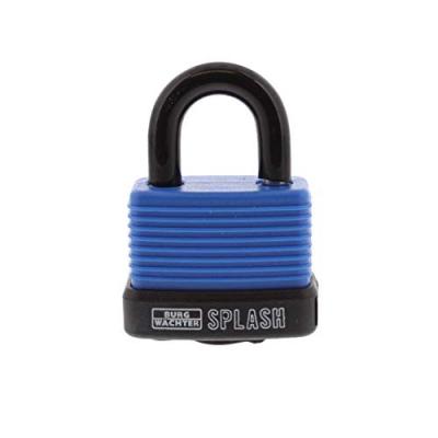 BURG WACHTER Splash 470 45 Blue SB Cadenas bleu-noir avec serrure &agrave; cl&eacute;