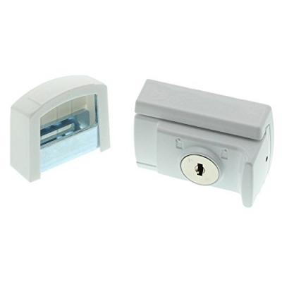 BURG WACHTER Lot de 3 verrous de fen&ecirc;tre &agrave; cl&eacute; WZ 60 - vari&eacute; - Blanc 