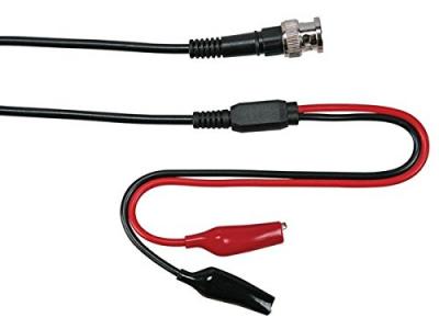 GENERIQUE Velleman - cable coaxial 1m - bnc male 2 pinces crocodile TLM55 RI3638