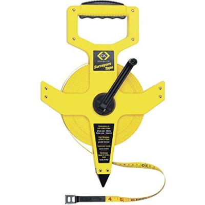 C.K  T3565 330 M&egrave;tre &agrave; ruban vinyle et fibre avec d&eacute;rouleur de 100 m
