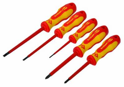 C.K  T4729 Tournevis Triton XLS isol&eacute;s 1000 V Fente/PZD Jeu 5 pi&egrave;ces